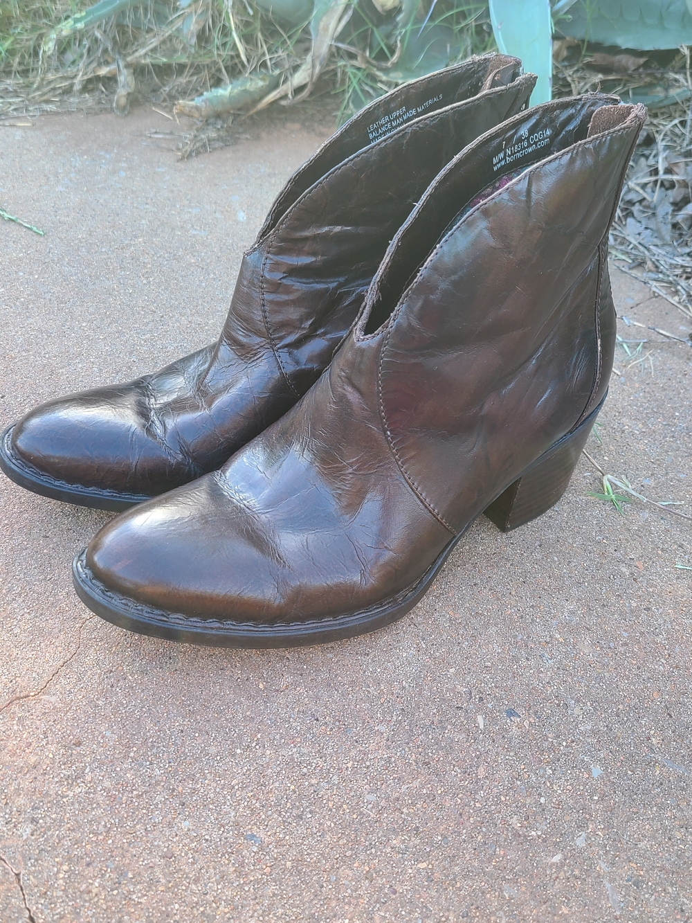 Brown Leather Ankle Boots